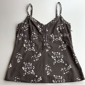 Esprit camisole vintage floral brown cotton